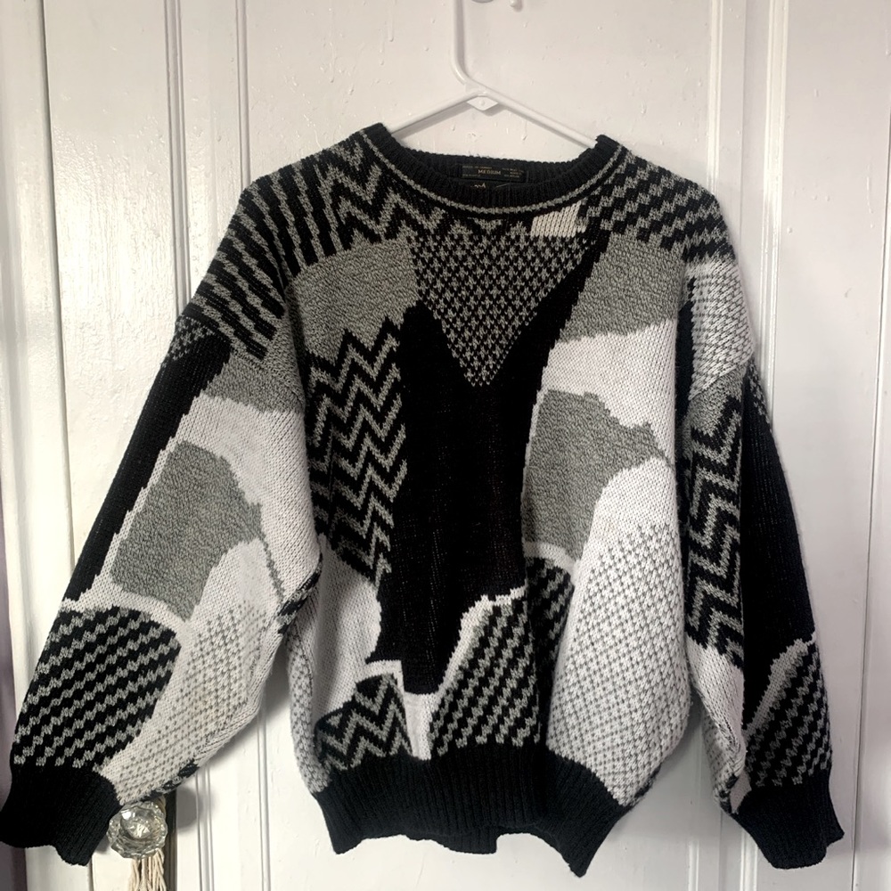 Vintage 80s Patterned Sweater